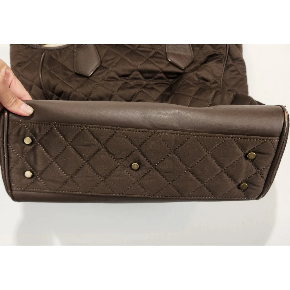 Pottery Barn Kids Brown Diaper Quilted Tote Basic‎ Bag